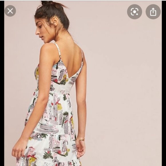 NWOT Anthropologie Lazybones Cityscape Dress size XS - Picture 2 of 6